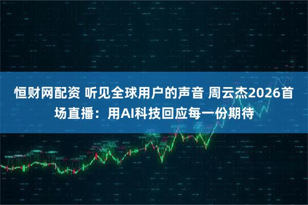 恒财网配资 听见全球用户的声音 周云杰2026首场直播：用AI科技回应每一份期待
